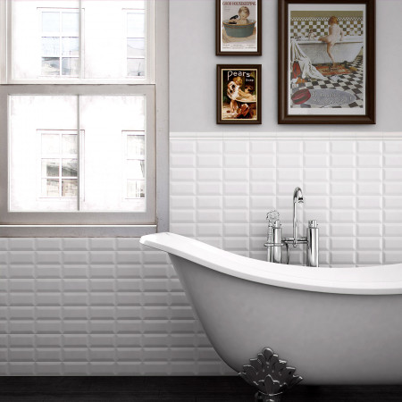 Плитка 12739 Metro White Matt 7.5x15