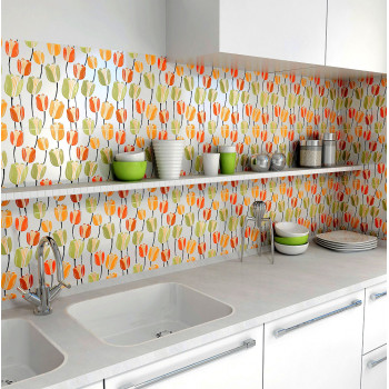 Плитка STG/A478/7000 Бордюр Герберы 6,3х50