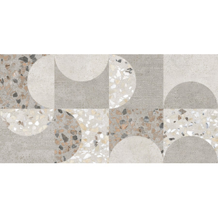 Керамогранит K949799LPR01VTEP Beton-Terrazzo Декор Геометрический Лаппато R9 Ректификат 30x60x0,9