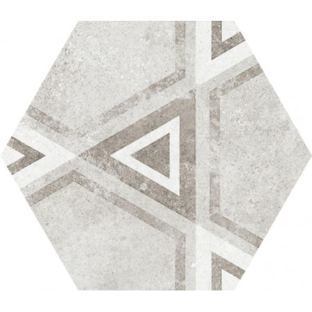 Керамогранит 22099 Hexatile Cement Garden Grey 17,5x20 (17 видов паттерна)