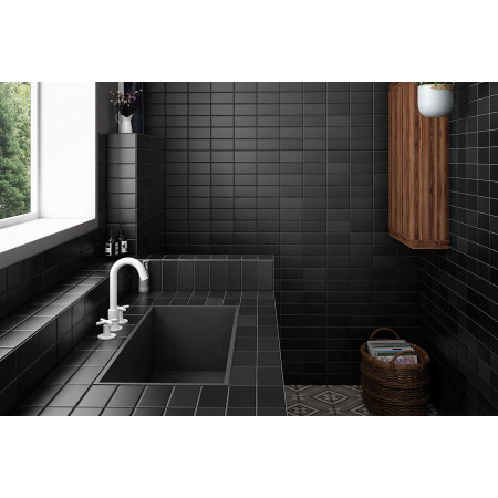 Плитка 26484 Volcanic black 7,5x30