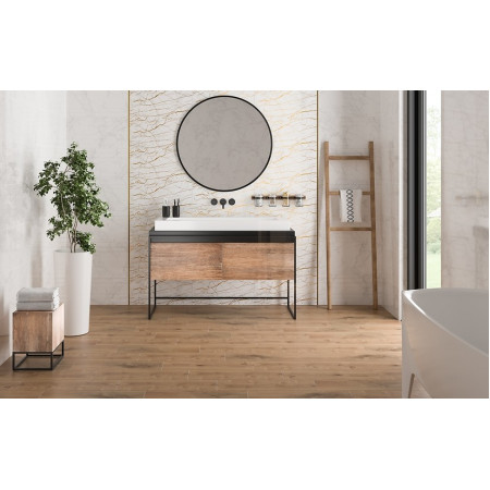 Плитка A15954 Металлический бордюр Metallic черный 1x60