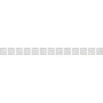 Плитка POF001 Карандаш Бисер белый серебро 20*1.4