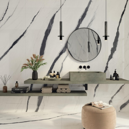 Керамогранит 610015000648 Forte dei Marmi Panda White Lapp 80x80