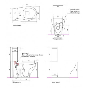 Комплект унитаза с крышкой GALASSIA KIT EDEN 7217 Slim