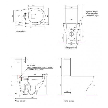 Комплект унитаза с крышкой GALASSIA KIT EDEN 7217 Slim