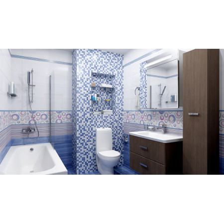 Плитка Декор Энигма золото бежевый полоски 25х50