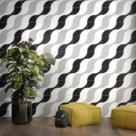 Плитка AZ/B008/5009 Декор Теорема 4 матовый 20x20