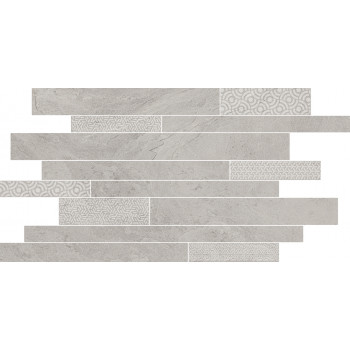 Керамогранит SBM009/SG458320 Ламелла серый светлый мозаичный 50,2x25x8,5