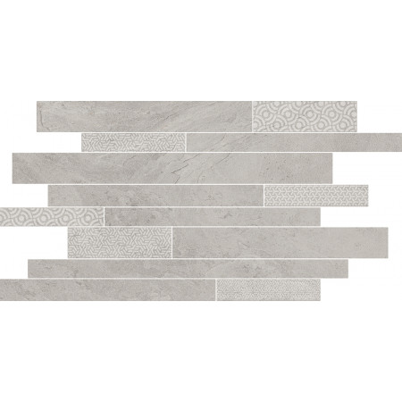 Керамогранит SBM009/SG458320 Ламелла серый светлый мозаичный 50,2x25x8,5