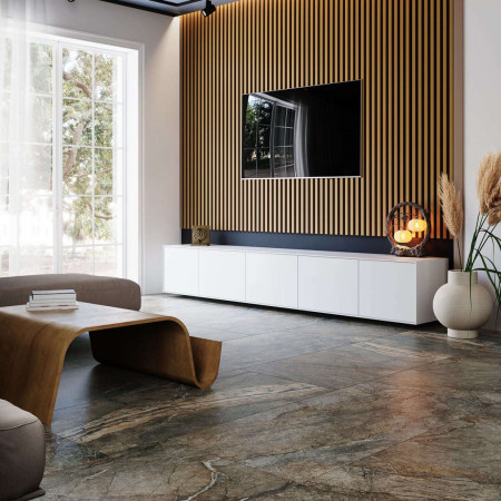 Керамогранит DL502900R Сильвер Рут серый обрезной 60*119.5