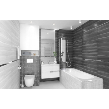 Плитка Blackwood чёрный 25х75