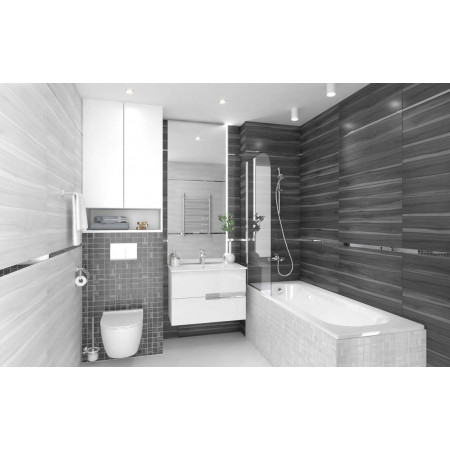 Плитка Blackwood чёрный 25х75