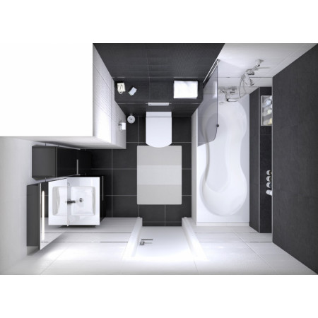 Плитка Декор Story мозаичный серый 20х60