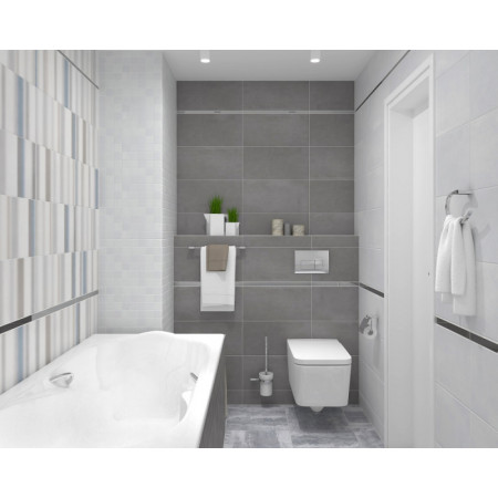 Мозаика MM34042 Декор Depo мозаичный серый 25х25