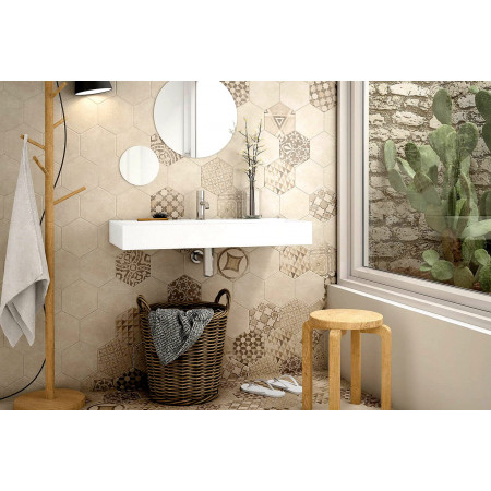 Керамогранит 22099 Hexatile Cement Garden Grey 17,5x20 (17 видов паттерна)