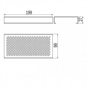Модуль полки для рейлинга INDA INDISSIMA BARRA A8851MNS