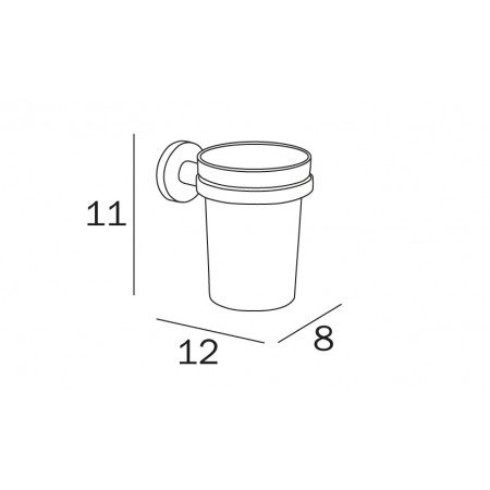 Стакан для щеток INDA ONE A2410ANE03