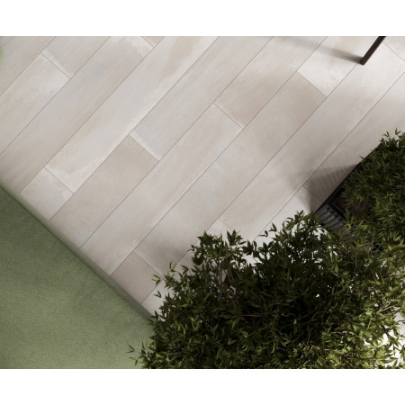 Керамогранит Spanish White светло-серый Карвинг 20х120