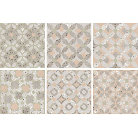 Керамогранит K949796LPR01VTE0 Beton-Terrazzo Декор Пэчворк 7ЛПР 60x60