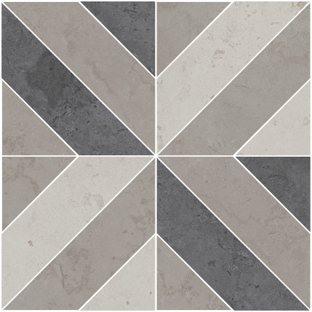 Керамогранит ID124T Декор Про Лаймстоун серый матовый 60х60