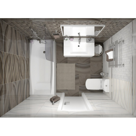 Мозаика MM60084 Agat Декор мозаичный кофейный 20х60