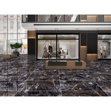 Керамогранит GR103 Toledo Black High glossy 600x600