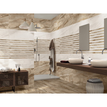 Плитка Napoli Border-1 with gold 7.5*30