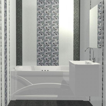 Плитка C-WHK051R White белая прозрачная 20х30