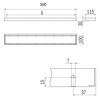 Рейлинг для аксессуаров INDA INDISSIMA BARRA A8883BNE