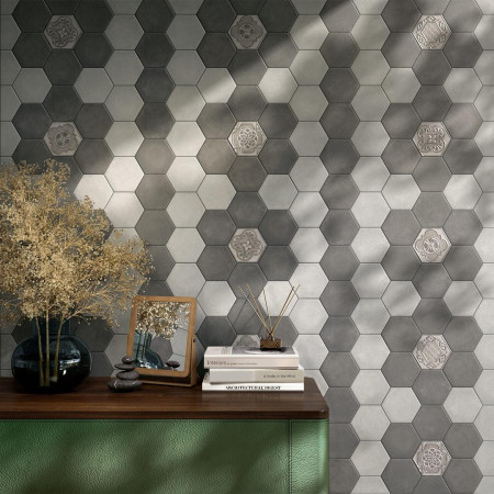 Керамогранит SG1004N Тюрен серый светлый полотно из 9 частей (12х10,4) 37х31