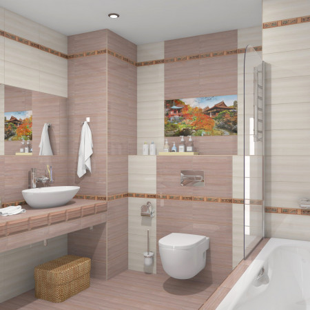 Плитка Бордюр рельефный Japan br1020D301-2 20х10