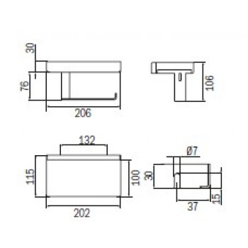 Держатель туалетной бумаги INDA INDISSIMA A88K5ACR