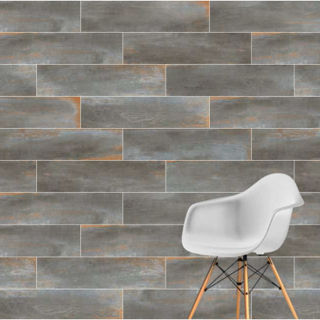 Керамогранит K952417R0001VTE0 RusticWood Черный Мат R10A 7Р 20х80