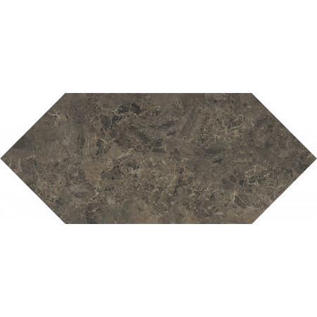 Плитка 35014 Бикуш коричневый глянцевый 14х34