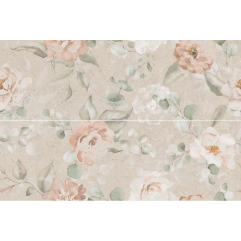 Плитка AZ/B051/2x/14059R Панно Риккарди 2 бежевый матовый обрезной 80x120