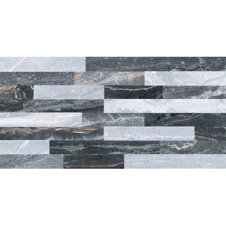 Керамогранит K946622LPR01VTEP Bergamo 3D Микс Декор Холодная Гамма Лаппато Ректификат 30x60x0,9
