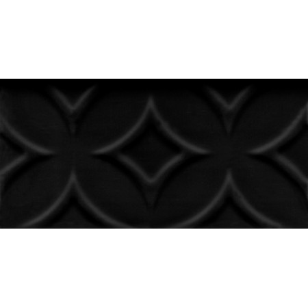 Плитка 16016 Авеллино чёрный структура mix 7.4*15