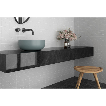 Плитка 28861 Curve Black Matt 8,3x12