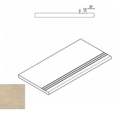 Ступени 620040000038 SAND GRADINO ROUND GRIP DX 30x60