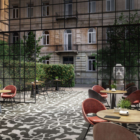 Керамогранит DD843300R Багатти белый чёрный обрезной 80*80