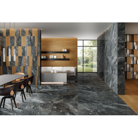 Плитка 600080000424 Skyfall Блу Вставка Текстур 40x80