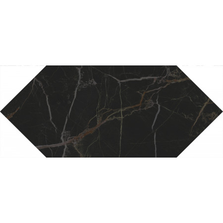 Плитка 35007 Келуш черный глянцевый 14х34