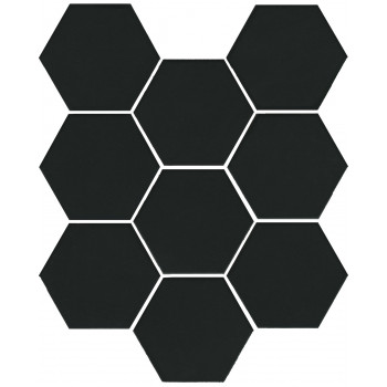 Керамогранит SG1008N Кальсада черный натуральный (37х31 из 9 частей) 10,4х12