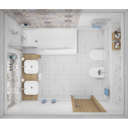 Плитка Pub белый узор 17-00-01-1196 20х60