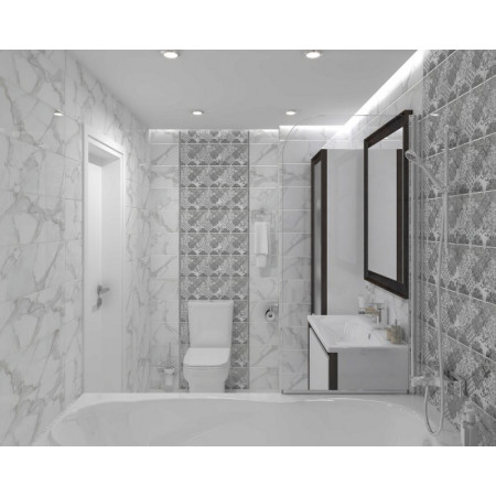 Плитка Декор Cassiopea Fancy серый 20х60