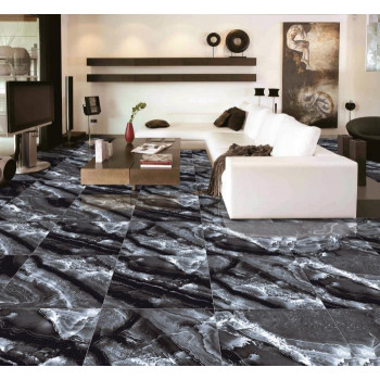 Керамогранит GR108 Black Modulo High glossy 600х600х9