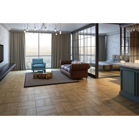 Керамогранит K944275 GRACE ОРЕХ ДЕКОР РАМКА 45x45