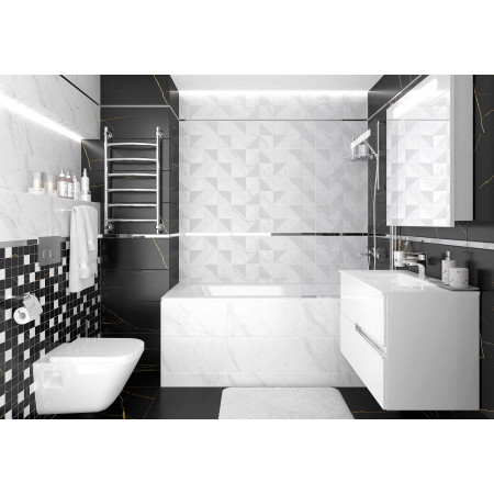 Плитка Декор Century белый 25х75