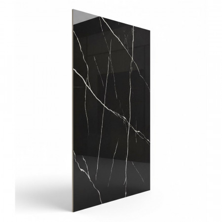 Керамогранит CTM_PT75YS101 black GLOSSY 750х1500х9,2 мм (2,25 м2/упак)